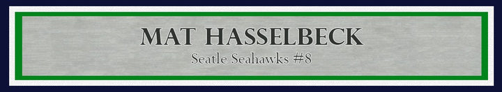 Matt Hasselbeck Signed Framed 16x20 Photo Seattle Seahawks MCS Holo