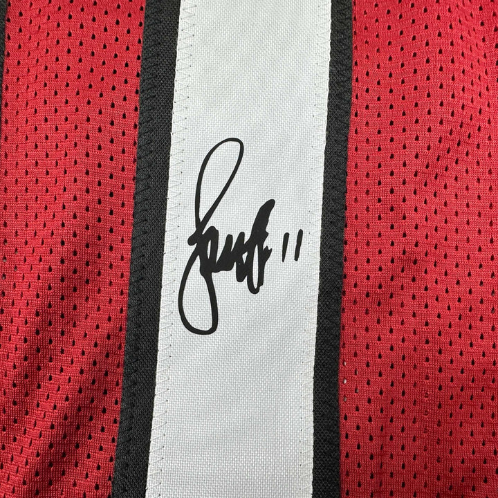 Facsimile Autographed Larry Fitzgerald Arizona Red Reprint Jersey Size Men's XL