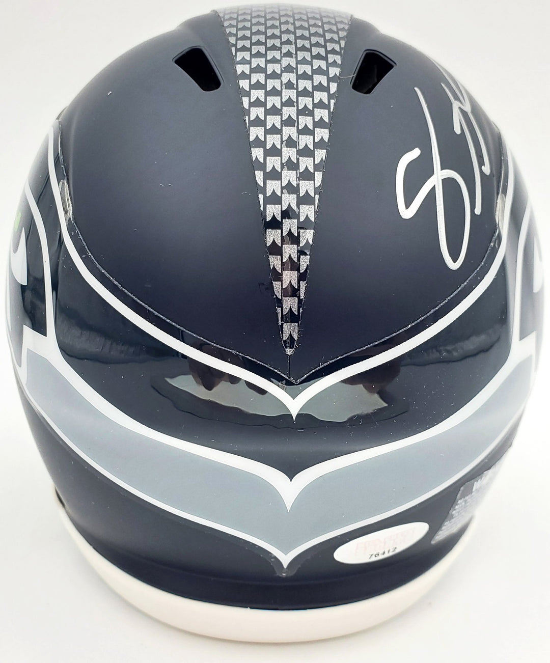 Shaquem Griffin Signed Seattle Seahawks Mini Helmet In Silver MCS Holo