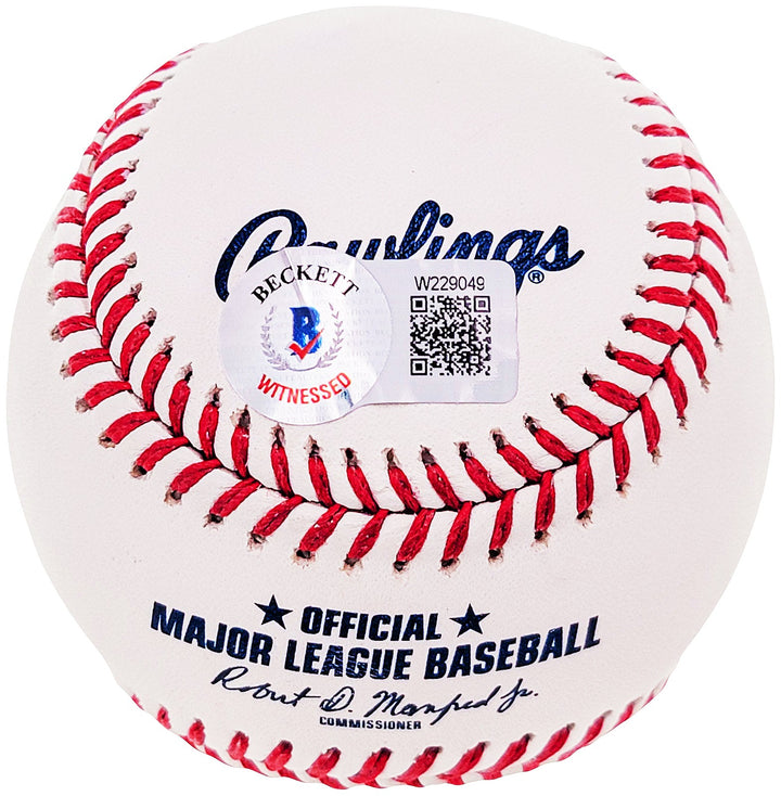 Johan Santana Signed Official MLB Baseball Mets "Nohan 6/1/12" Beckett Witness
