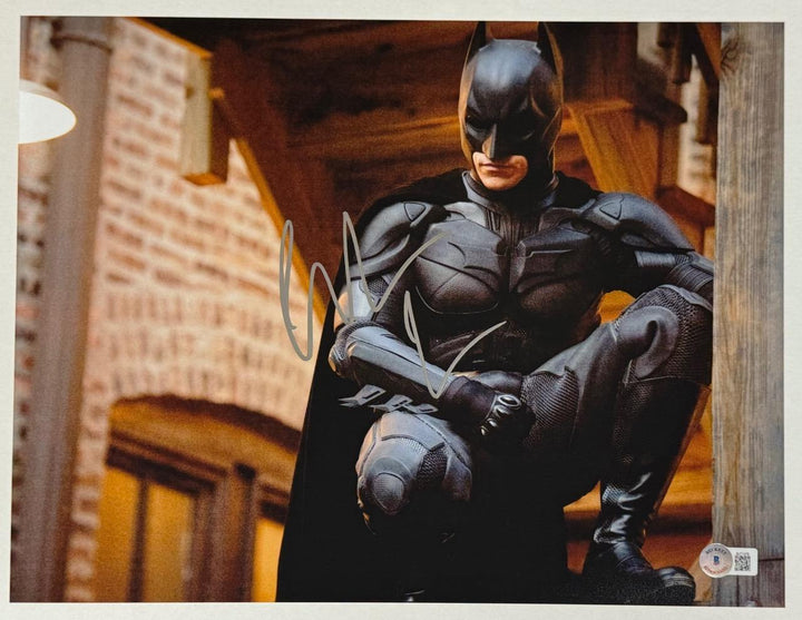 Christian Bale signed Batman Dark Knight 11x14 photo autograph ~ Beckett BAS (A)