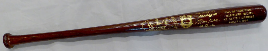 Unsigned 1994 Baseball HOF Induction Bat Phil Rizzuto Steve Carlton Leo Durocher