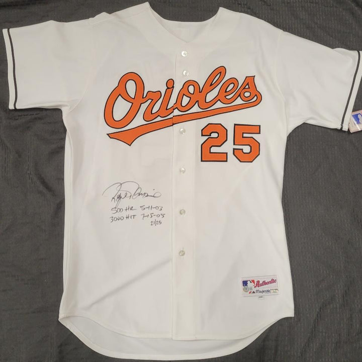 Rafael Palmeiro signed 2 inscription Orioles Jersey autograph #21/25 ~ BAS Holo