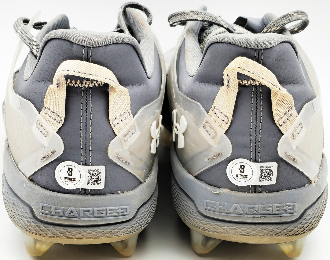Gunnar Henderson Auto Grey Under Armour Yard MT Game Used Rookie Cleats Orioles
