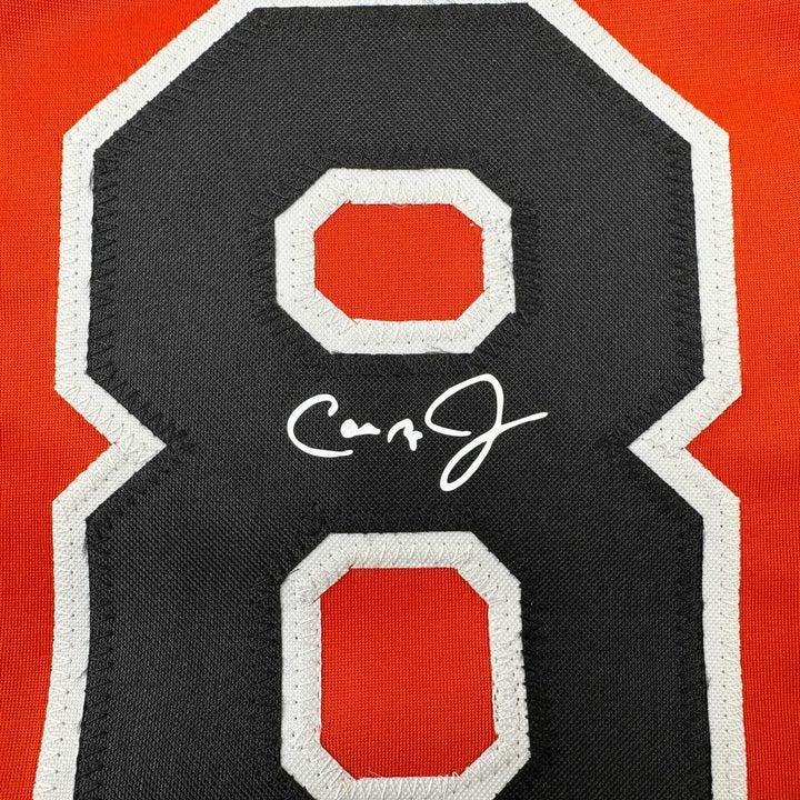 Facsimile Autographed Cal Ripken Jr. Baltimore Orange Reprint Auto Jersey Men XL