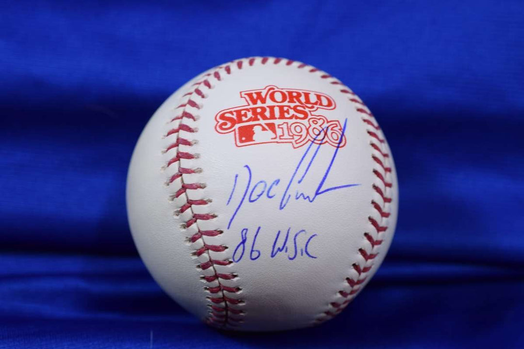 Doc Gooden JSA Coa Autograph 1986 World Series Signed Baseball 86 WSC