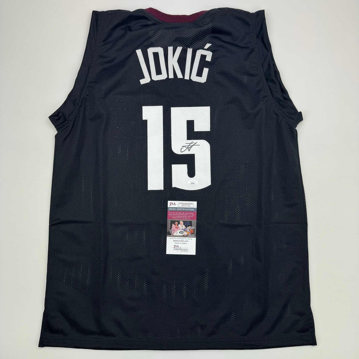 Signed Nikola Jokic Denver Black 5280 City Edition Jersey JSA COA