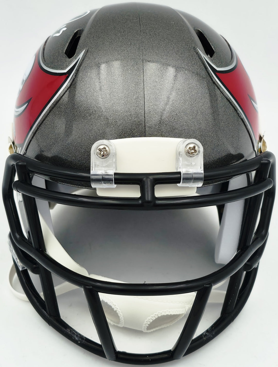 Tez Johnson Signed Tampa Bay Buccaneers Silver Speed Mini Helmet JSA Witness