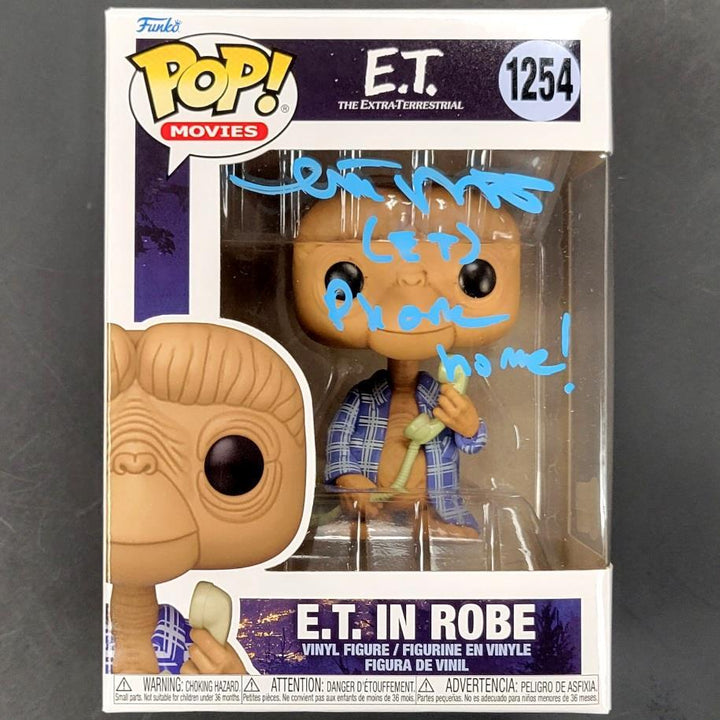 Matthew De Meritt signed "Phone Home" E.T. in Robe Funko Pop ~ BAS Witness Holo