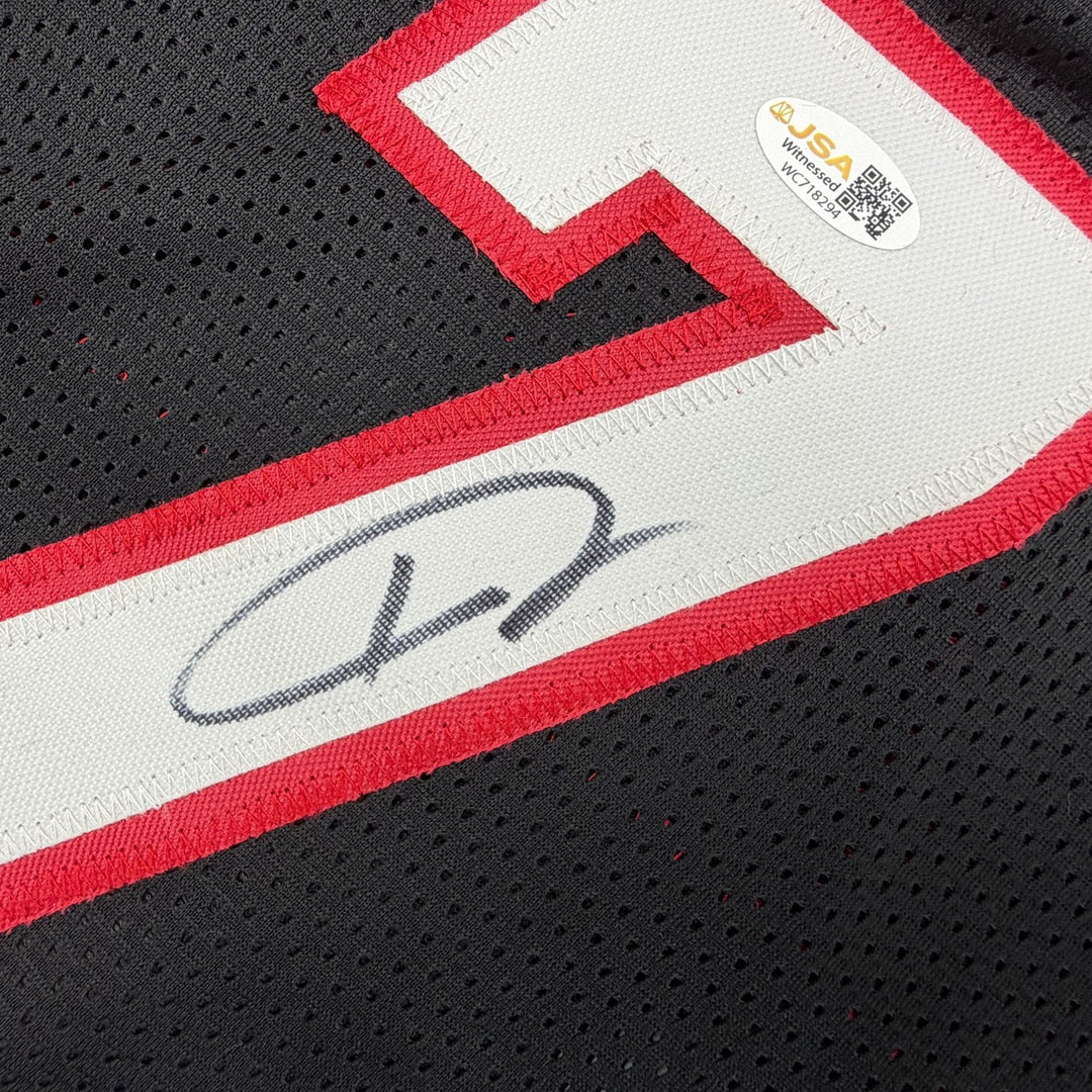Autographed/Signed Giannis Antetokounmpo #7 Miami Heat Black Jersey JSA COA