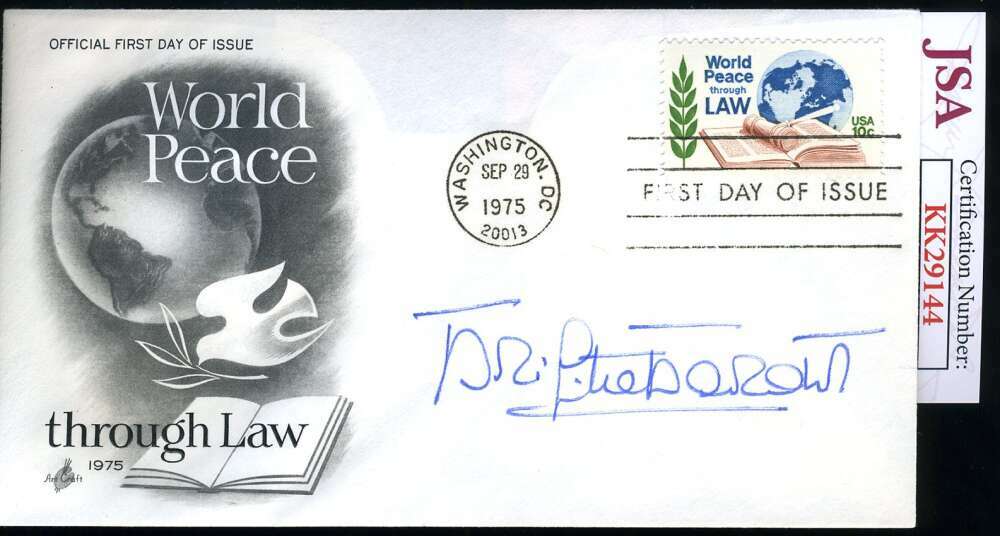 Brigitte Bardot JSA Coa Signed 1975 FDC Cache Autograph