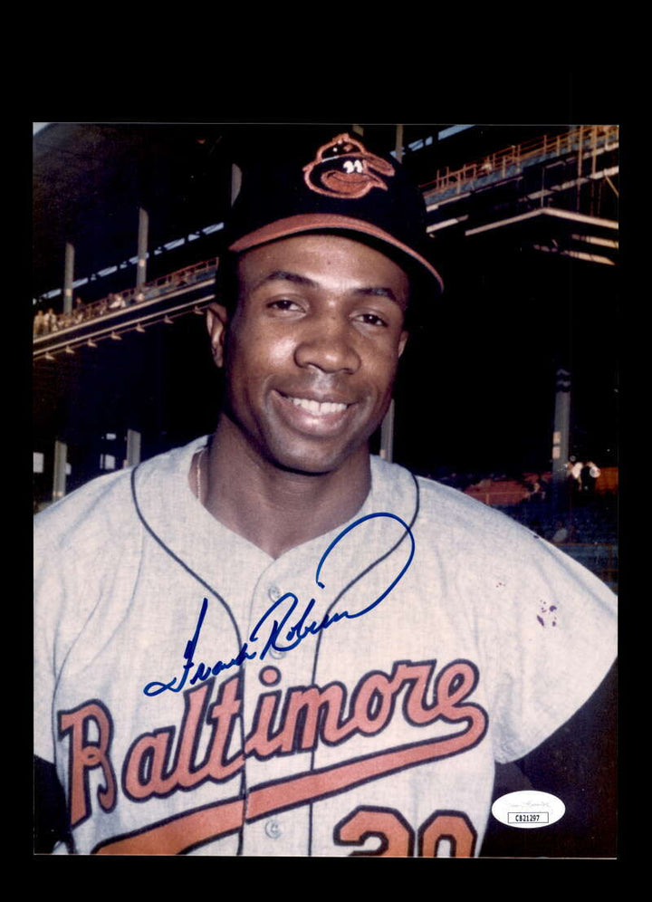 Frank Robinson JSA Coa Signed 8x10 Photo Autograph Orioles