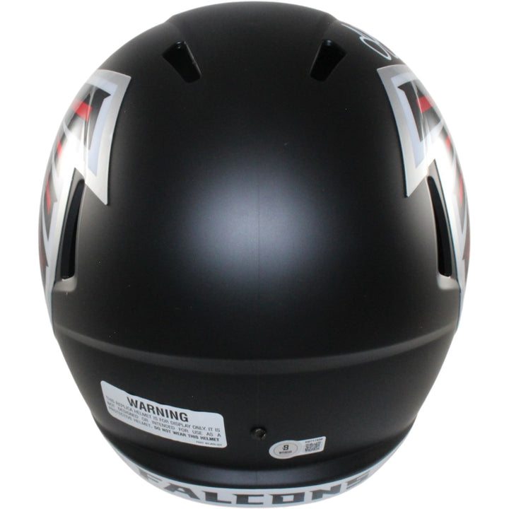 Julio Jones Autographed Atlanta Falcons F/S Helmet Beckett Witness 56459