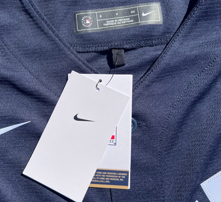 DEREK JETER SIGNED NEW YORK YANKEES HALL OF FAME NIKE BASEBALL JERSEY JSA LOA