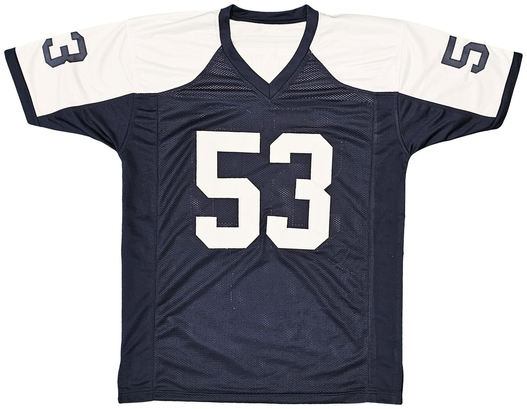 Dallas Cowboys Mark Stepnoski Autographed Signed Dark Blue Jersey Beckett