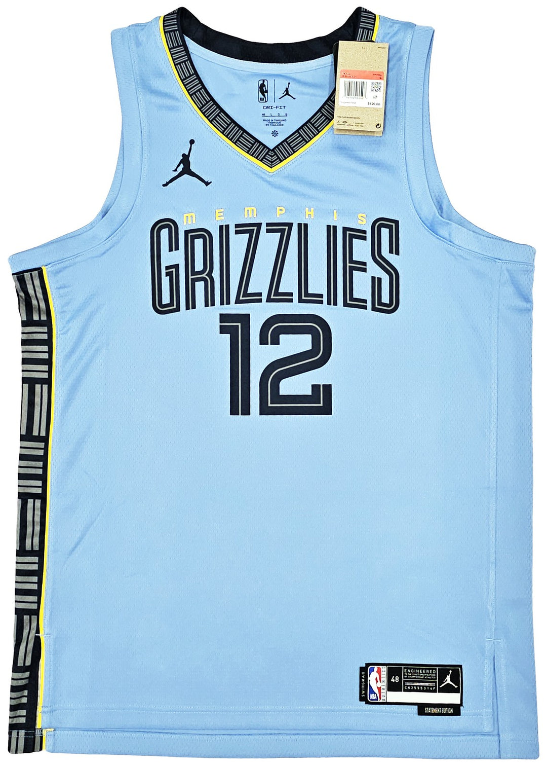 Grizzlies Ja Morant Auto Blue Jordan Statement Edt Swingman Jersey Sz 48 BAS