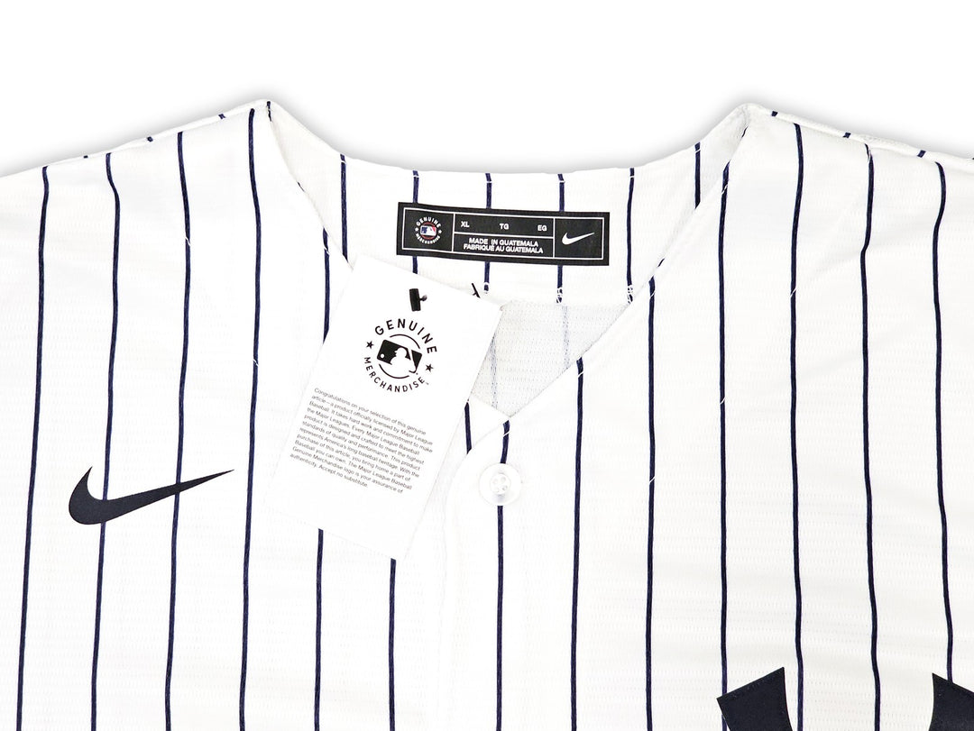 New York Yankees Anthony Volpe Signed White Nike Jersey Size XL Fanatics Holo