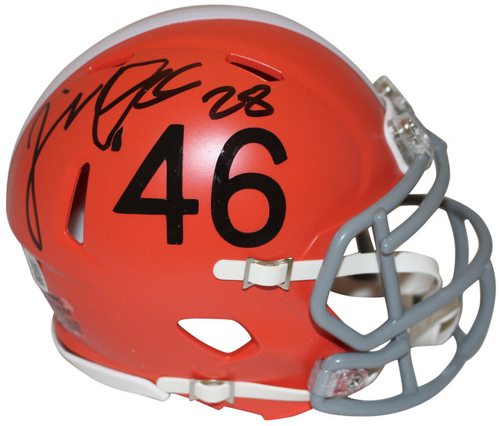 Jeremiah Owusu-Koramoah Signed Browns 1946 Speed Mini Helmet Beckett 36254
