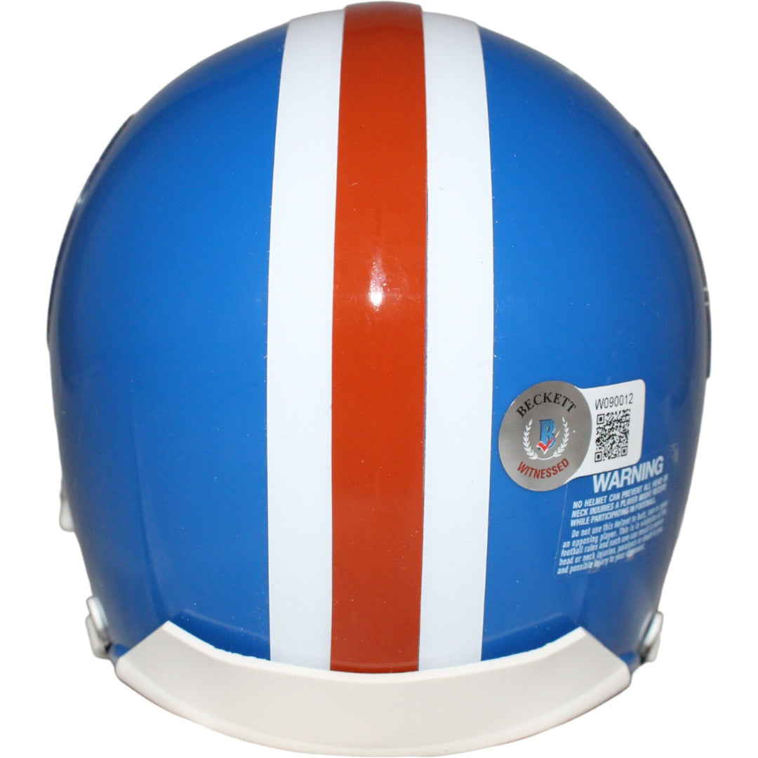 Champ Bailey Signed Denver Broncos TB VSR4 Mini Helmet Beckett 42234
