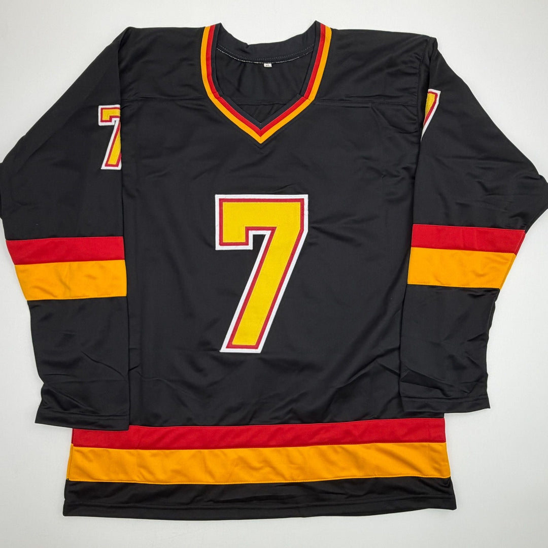 Autographed/Signed Cliff Ronning Vancouver Black Jersey Beckett BAS COA