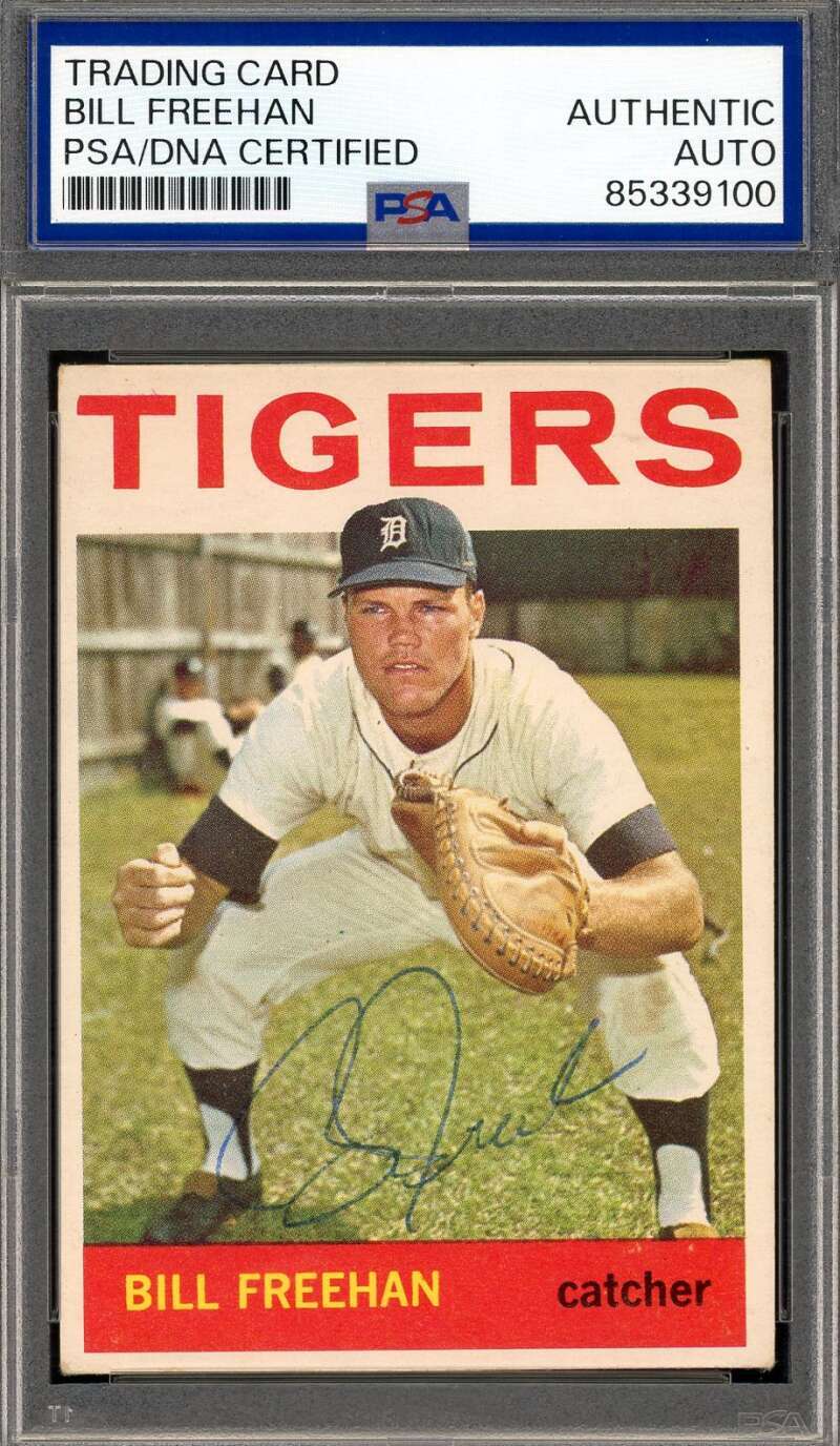 Bill Freehan PSA DNA Vintage Signed 1964 Topps Autograph