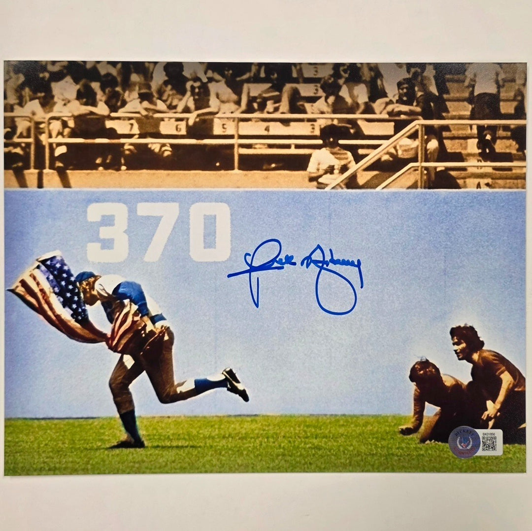 Rick Monday autograph Saves American Flag signed 8x10 Photo Cubs ~Beckett BAS