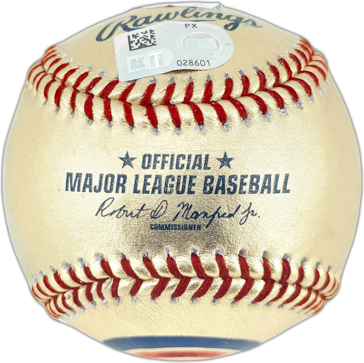 Cody Bellinger Auto Gold Cubs Logo Baseball Cubs Logo "Go Cubs!" Fanatics MLB