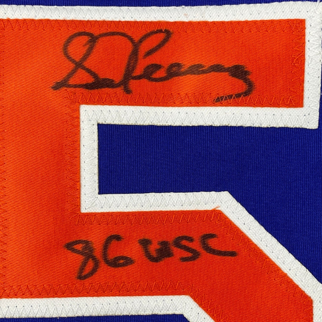 Autographed/Signed Sid Fernandez 86 WSC New York Blue Jersey JSA COA