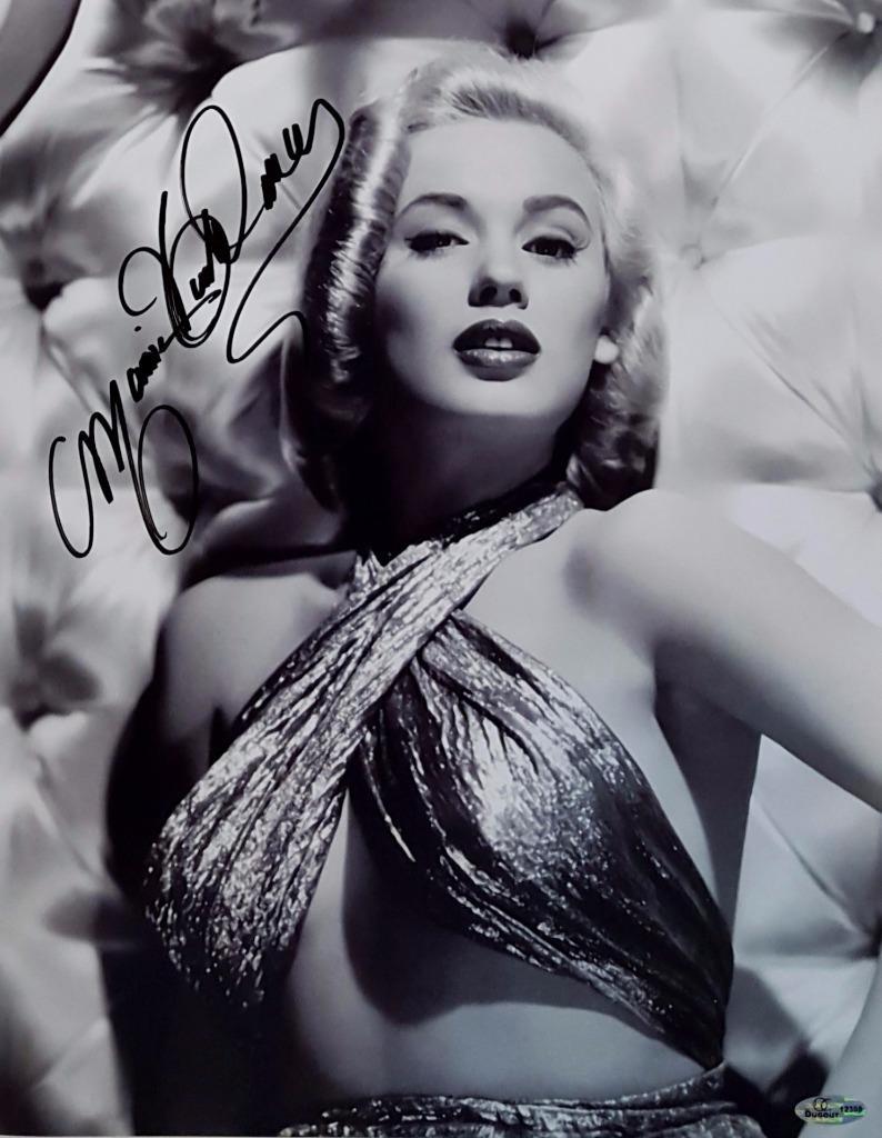 Mamie Van Doren Signed 11x14 Photo Playboy Playmate OC Dugout Hologram H Auto