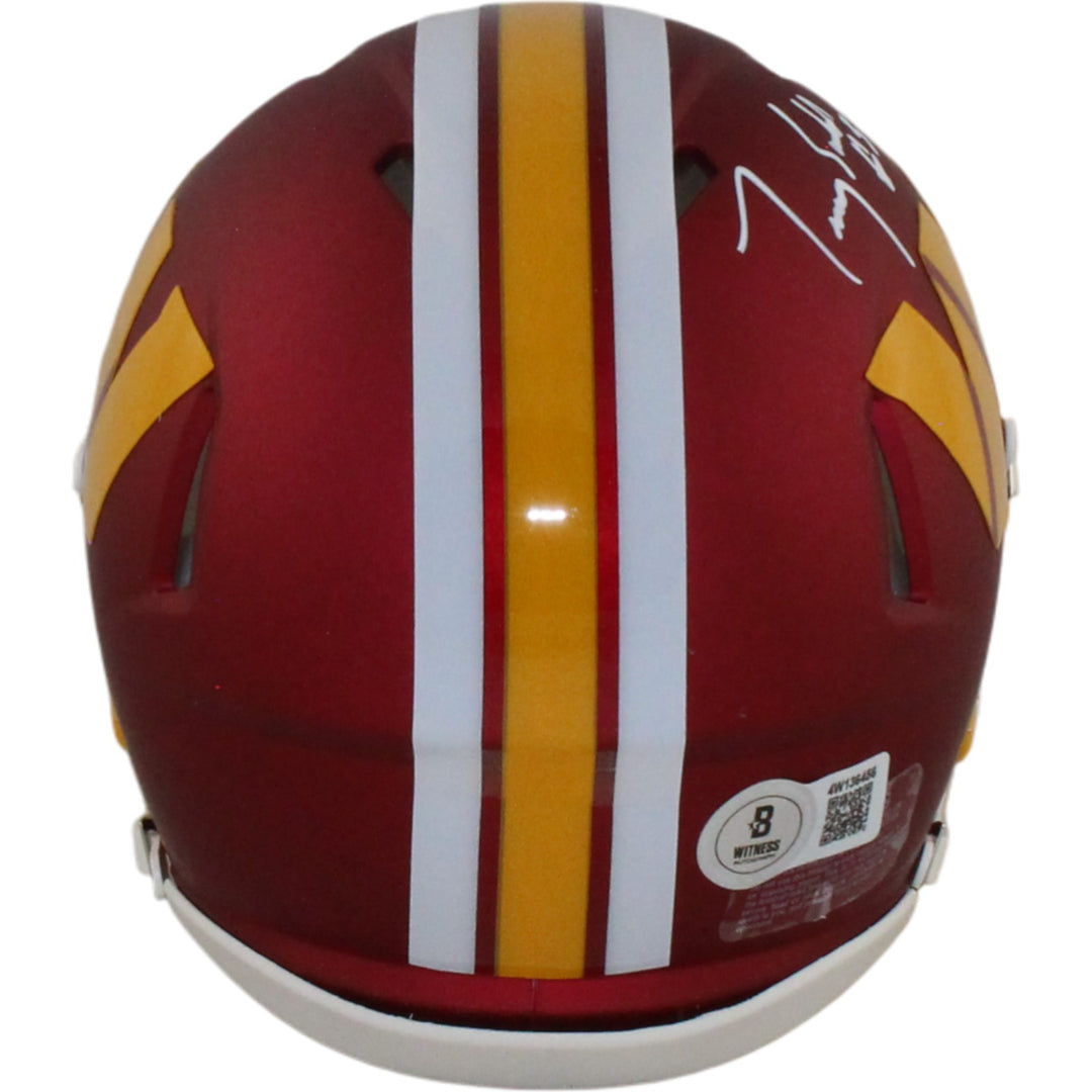 Timmy Smith Signed Washington Commanders 25 Alt Mini Helmet SB XXI Beckett 55038