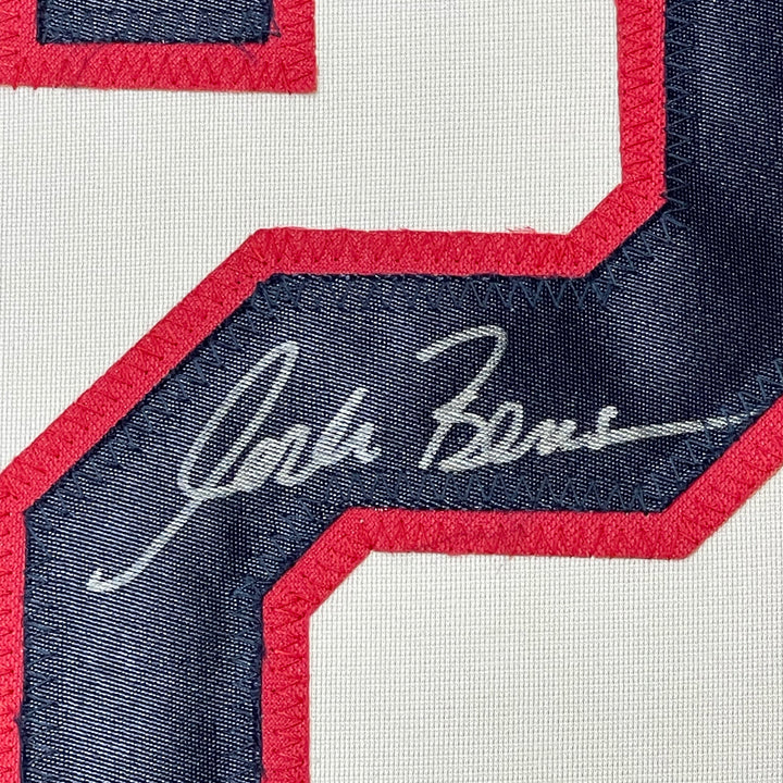 FRAMED Autographed/Signed CORBIN BERNSEN Roger Dorn 33x42 Jersey JSA COA Auto
