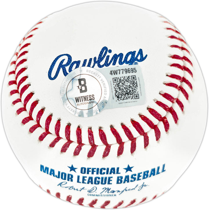 Sammy Sosa Signed Official MLB Baseball Cubs "7x All Star & 609 HR" Beckett Wit
