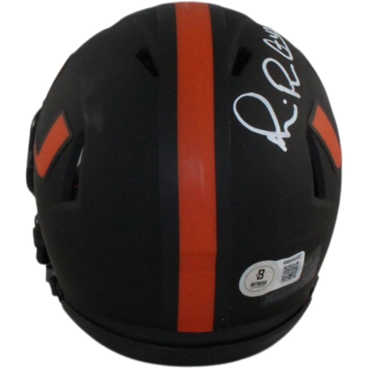 Michael Irvin Autographed Miami Hurricanes Eclipse Mini Helmet Beckett 56382