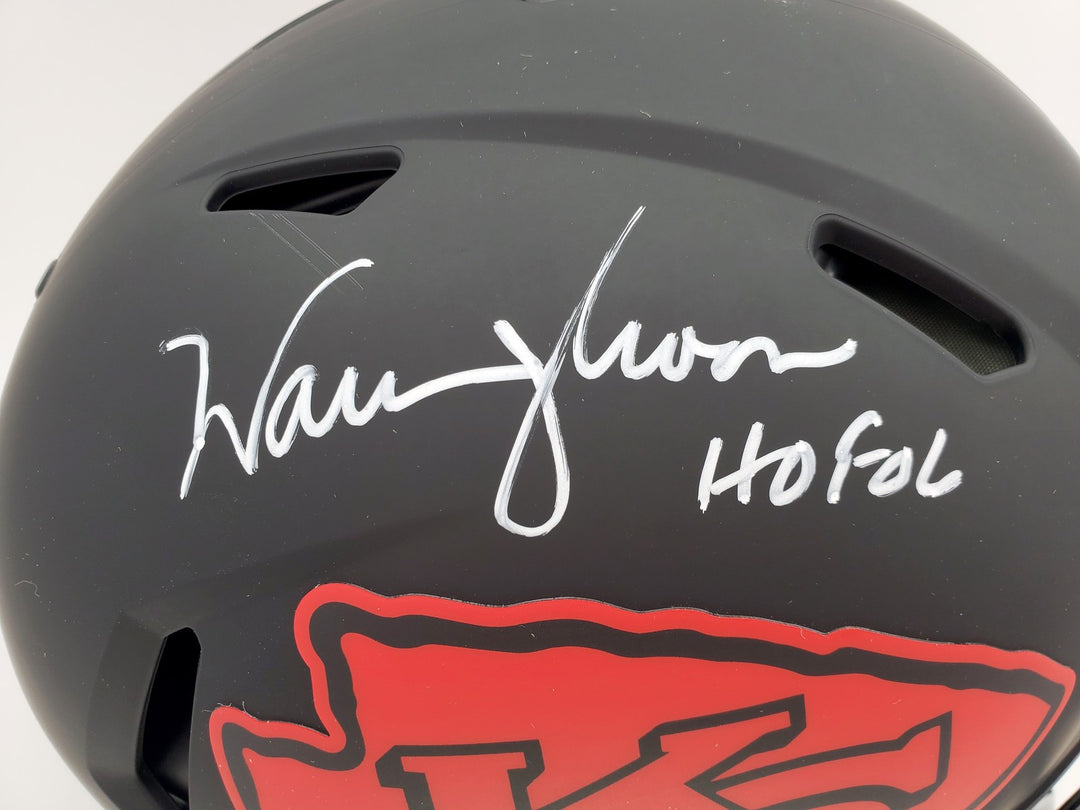 Warren Moon Auto Chiefs Eclipse Black Full Size Speed Authentic Helmet HOF 06