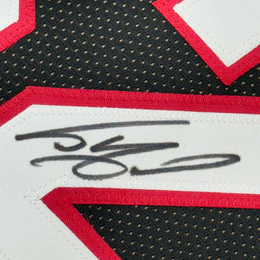 FRAMED Autographed/Signed SHAQUILLE SHAQ O'NEAL 33x42 Miami Black Jersey BAS COA