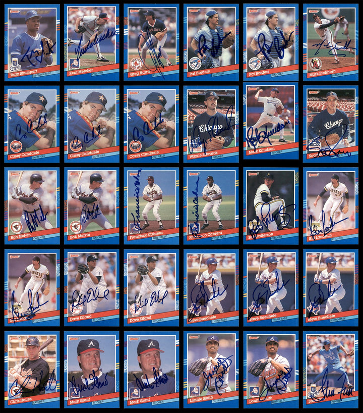 1991 Donruss Baseball Autographed Signed Cards Lot Of 318