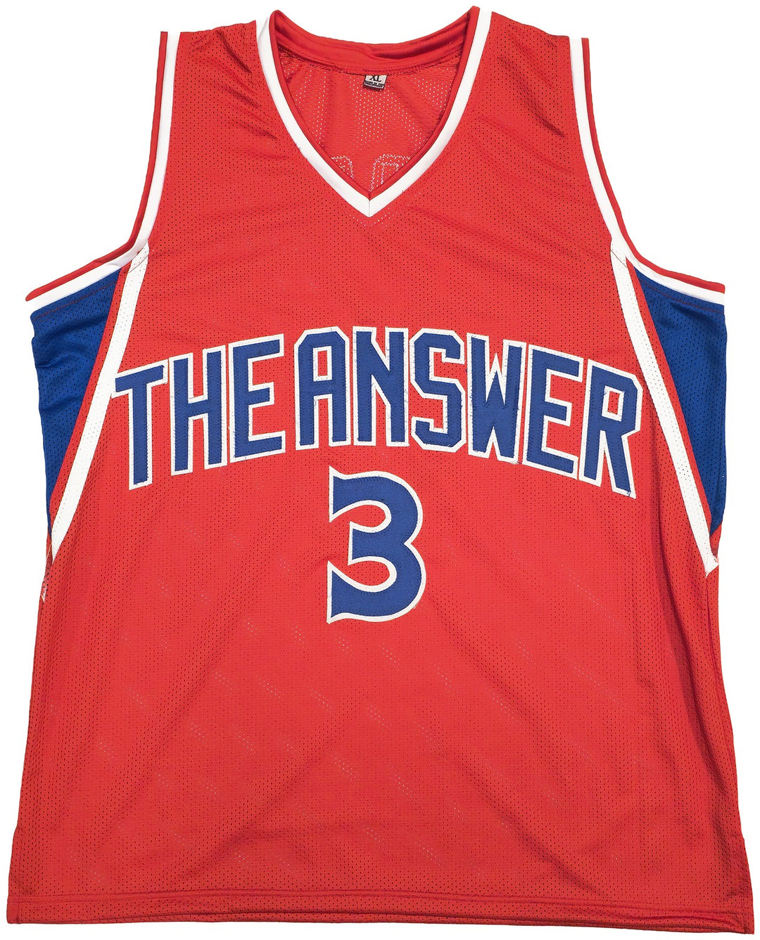 Philadelphia 76ers Allen Iverson Autographed Signed Red Jersey Beckett Witness