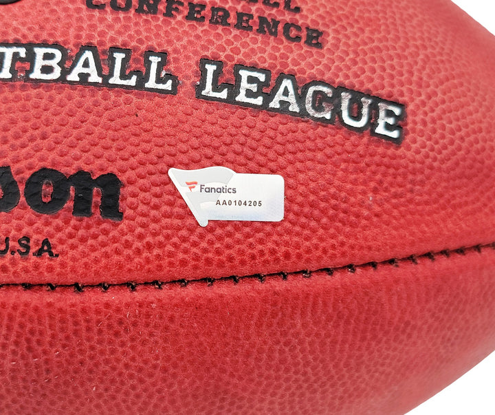 Tom Brady Signed Official NFL Leather Football Patriots Fanatics Holo