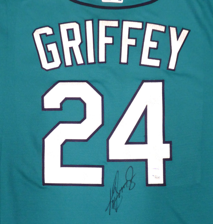 Mariners Ken Griffey Jr. Signed Teal Nike Jersey Size XL Beckett & MCS Holo
