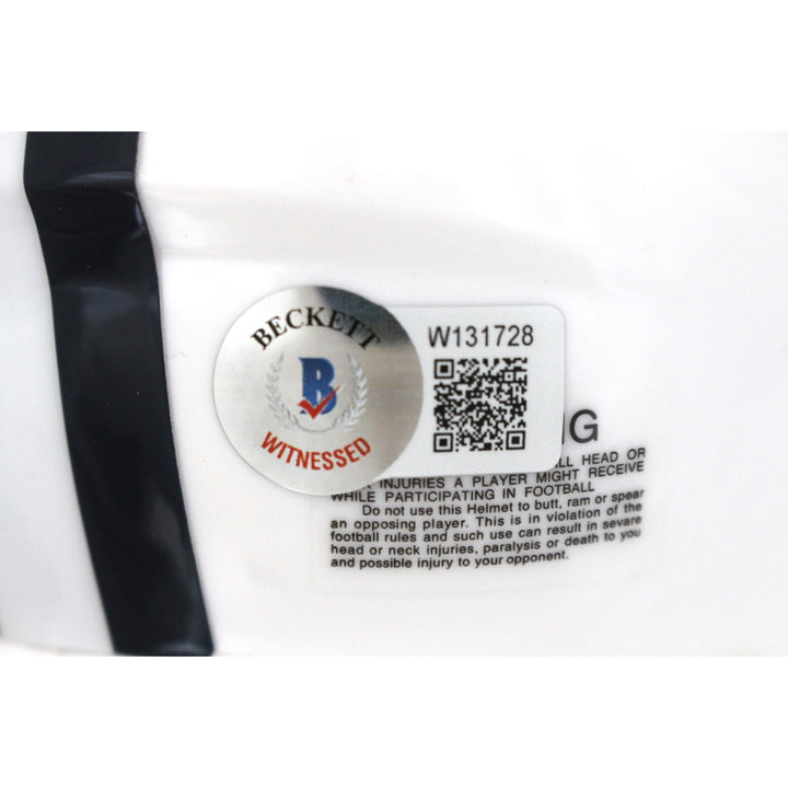 Tony Dosett Signed Dallas Cowboys 22 Alt Mini Helmet Beckett 40982