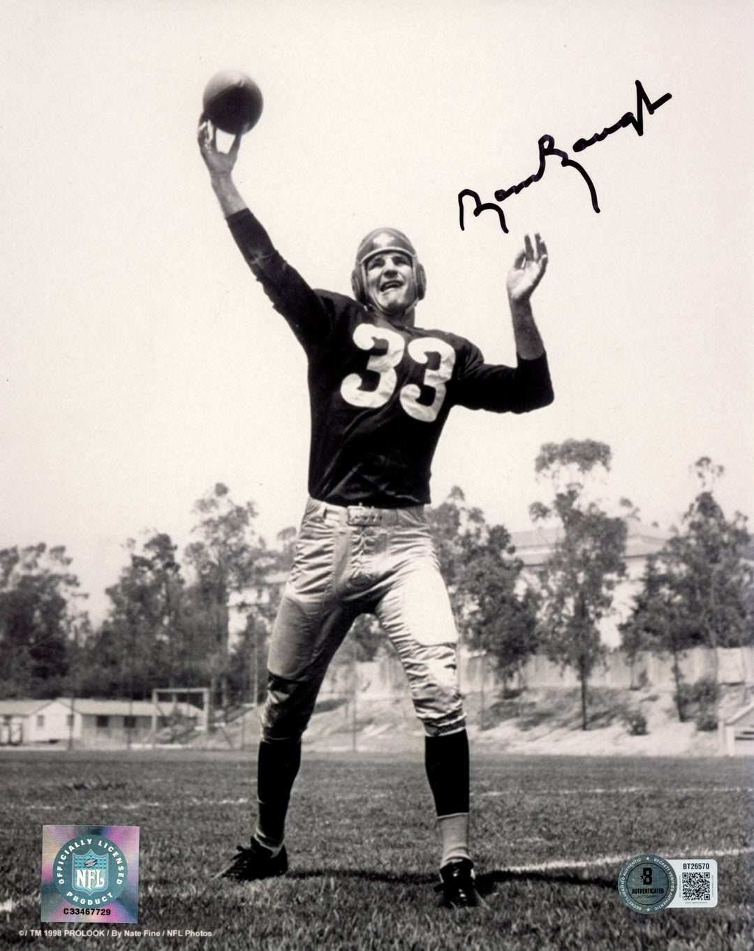 Sammy Baugh Autographed/Signed Washington Redskins 8x10 Photo Beckett 56639