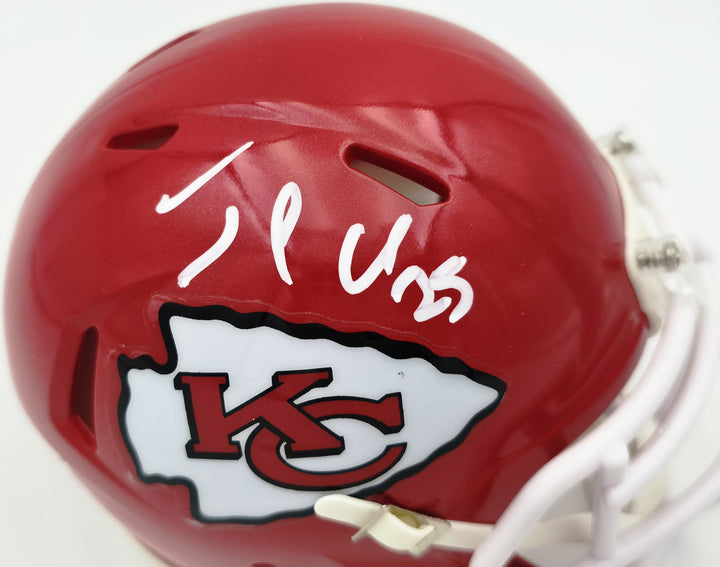 Jamaal Charles Signed Kansas City Chiefs Red Speed Mini Helmet Beckett Witness