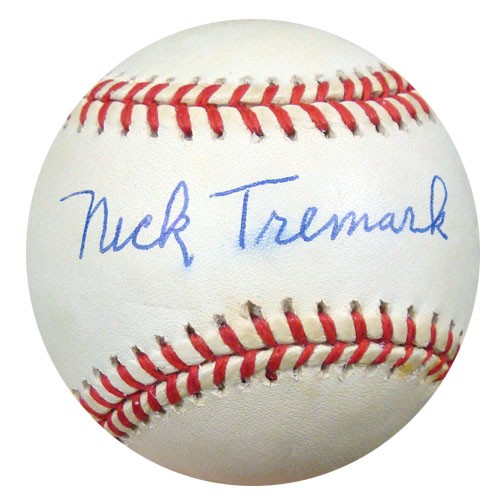 Nick Tremark Autographed Signed Official NL Baseball Brooklyn Dodgers PSA/DNA