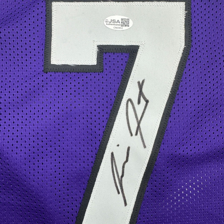 Autographed/Signed Jimmer Fredette Sacramento Purple Jersey JSA COA