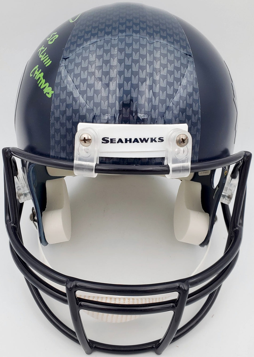 Russell Wilson Signed Seahawks SB Full Size Replica Helmet In Green RW Holo