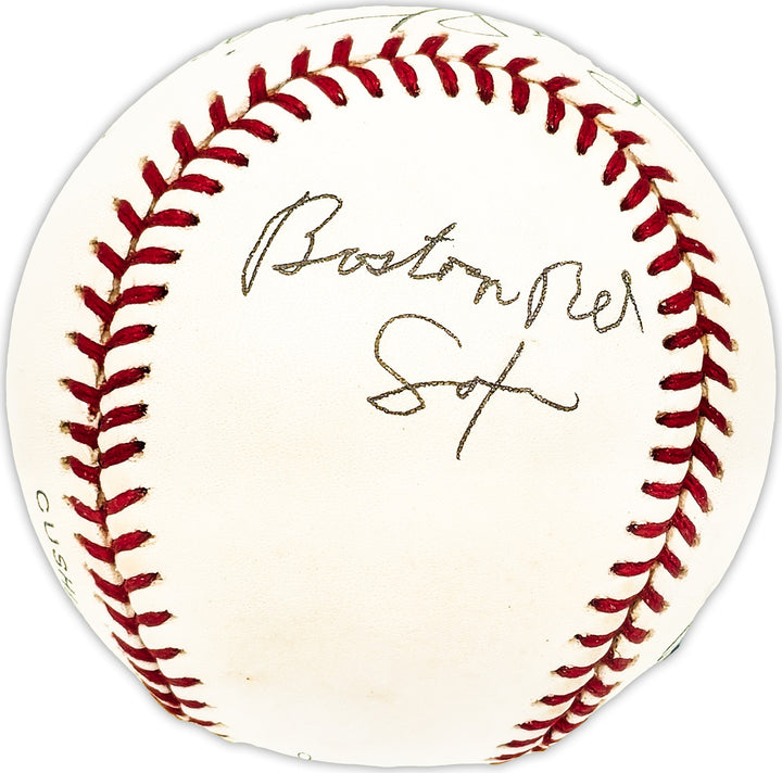 Lou Stringer Signed Official NL Baseball Boston Red Sox, Chicago Cubs Beckett QR