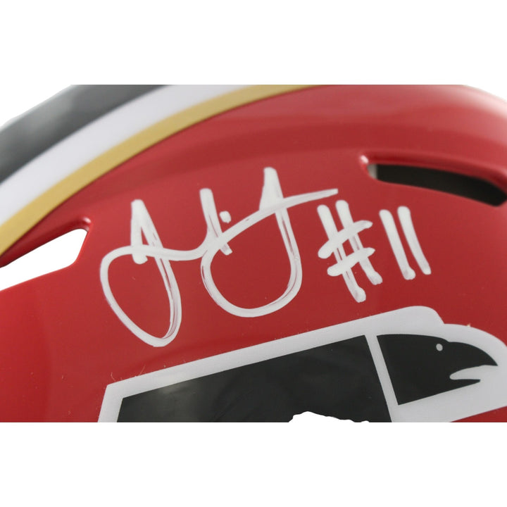 Julio Jones Autographed Atlanta Falcons Authentic TB Helmet Beckett WIT 56455