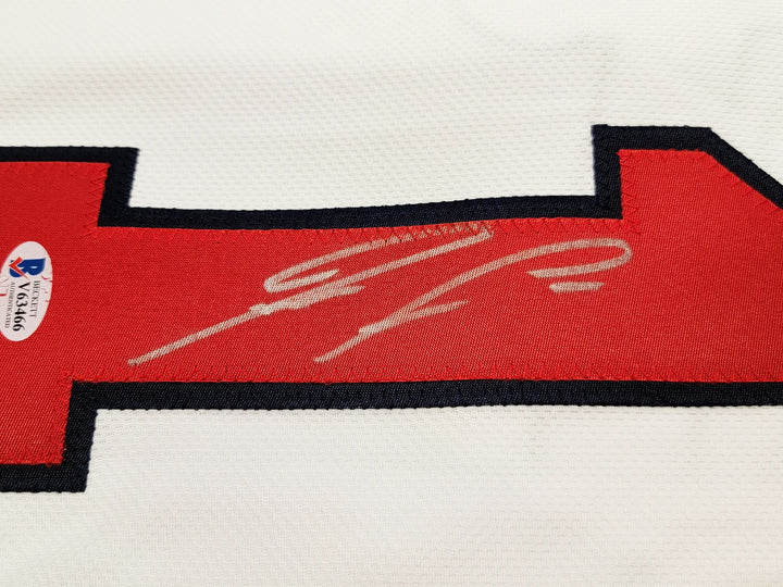 Braves Ronald Acuna Jr Auto White Majestic Authentic Cool Base Jersey 52 Beckett