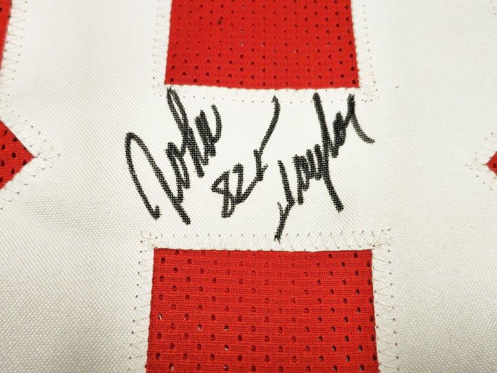 San Francisco 49ers John Taylor Autographed Signed Red Jersey Beckett Witness