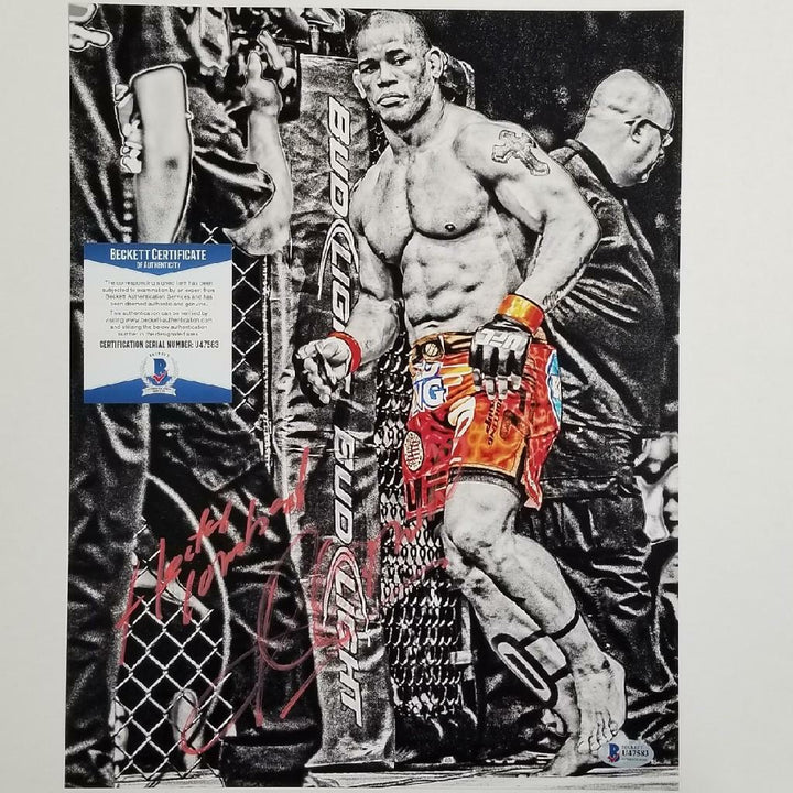 Hector Lombard signed 11x14 Photo UFC MMA Autograph (B) ~ Beckett BAS COA
